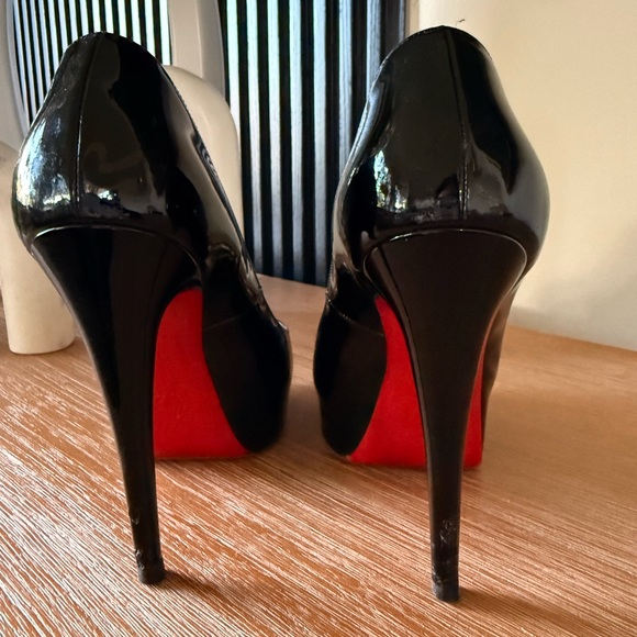 Christian Louboutin Shoes - Christian Louboutin Black Heels with Red Soles